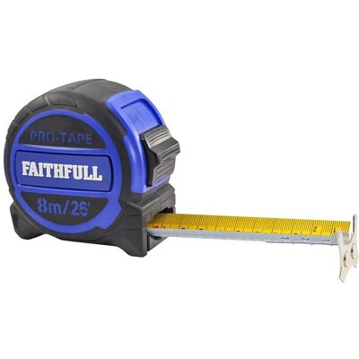 Faithfull Pro Tape Measure - 8m - Tape Measure Faithfull Pro Tape Measure - 8m - Tape Measure