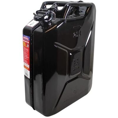 Faithfull FAIAUJERR20B Black Steel Jerry Can - 20 litre - Jerry Can Faithfull FAIAUJERR20B Black Steel Jerry Can - 20 litre - Jerry Can