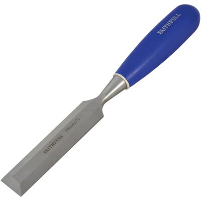 Faithfull FAIWCB1 Bevel Edge Chisel Blue Grip 25mm - Chisel Faithfull FAIWCB1 Bevel Edge Chisel Blue Grip 25mm - Chisel