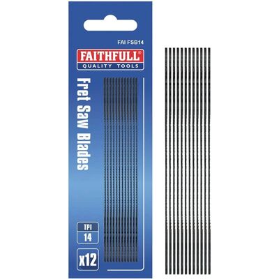 Faithfull Faithfull Fret Saw Blades 130mm - Fret Saw Blades Faithfull Faithfull Fret Saw Blades 130mm - Fret Saw Blades