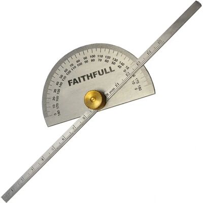 Faithfull FAIGAUGEDEPT Jauge de profondeur, 150mm, avec rapporteur - Publicité Faithfull FAIGAUGEDEPT Jauge de profondeur, 150mm, avec rapporteur - Publicité