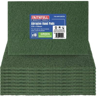 Faithfull Tampon de ponçage vert - 230 x 150mm - Usage général - Publicité Faithfull Tampon de ponçage vert - 230 x 150mm - Usage général - Publicité