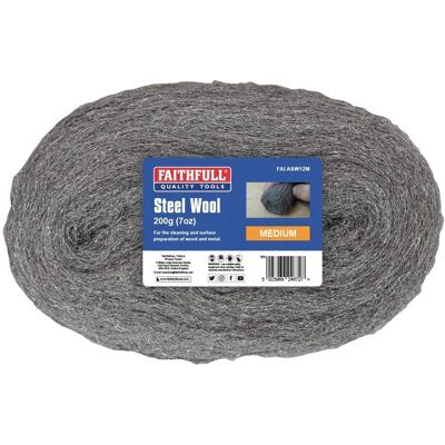 Faithfull Lã de Aço Média FAIASW12M - Lã de Aço Faithfull Lã de Aço Média FAIASW12M - Lã de Aço