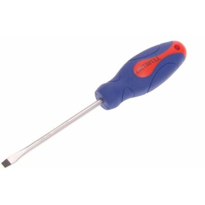 Faithfull FAISDF100 Soft-Grip Screwdriver Slotted Flared Tip 5.5mm - Screwdriver Faithfull FAISDF100 Soft-Grip Screwdriver Slotted Flared Tip 5.5mm - Screwdriver