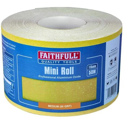 Faithfull FAIAR11580Y Aluminium Oxide Sanding Paper Roll Yellow - Sanding Paper Roll Faithfull FAIAR11580Y Aluminium Oxide Sanding Paper Roll Yellow - Sanding Paper Roll