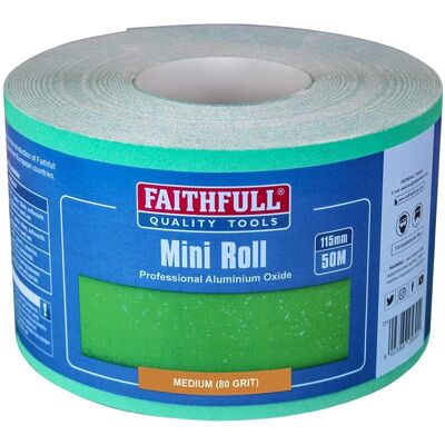 Faithfull FAIAR11580G Aluminium Oxide Sanding Paper Roll Green 115mm x 50m - Sanding Paper Roll Faithfull FAIAR11580G Aluminium Oxide Sanding Paper Roll Green 115mm x 50m - Sanding Paper Roll