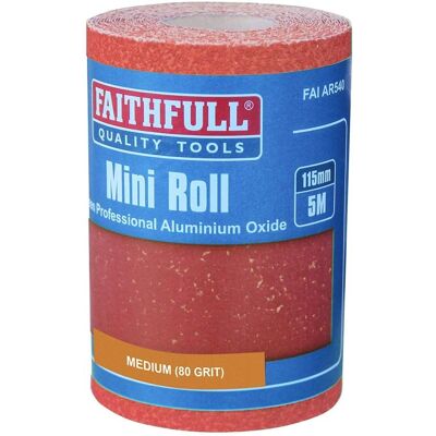 Faithfull FAIAR580R Aluminium Oxide Sanding Paper Roll Red Heavy-Duty - Sanding Paper Faithfull FAIAR580R Aluminium Oxide Sanding Paper Roll Red Heavy-Duty - Sanding Paper