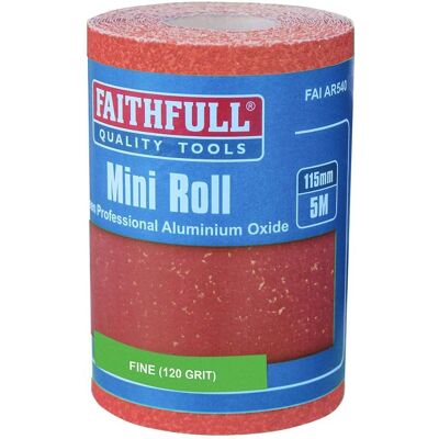 Faithfull FAIAR5120R Aluminium Oxide Sanding Paper Roll Red Heavy-Duty - Sanding Paper Roll Faithfull FAIAR5120R Aluminium Oxide Sanding Paper Roll Red Heavy-Duty - Sanding Paper Roll