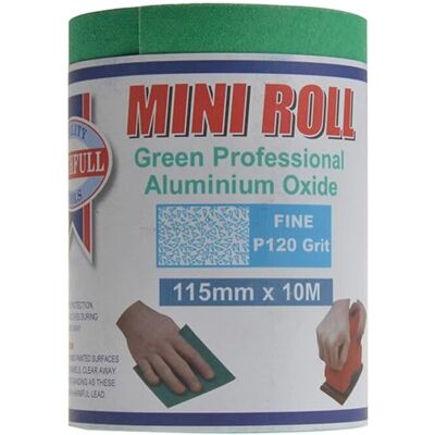 Faithfull Faithfull FAIAR10120G Aluminium Oxide Sanding Paper Roll Green 115mm x 10m 120G - Sandpaper Roll Faithfull Faithfull FAIAR10120G Aluminium Oxide Sanding Paper Roll Green 115mm x 10m 120G - Sandpaper Roll