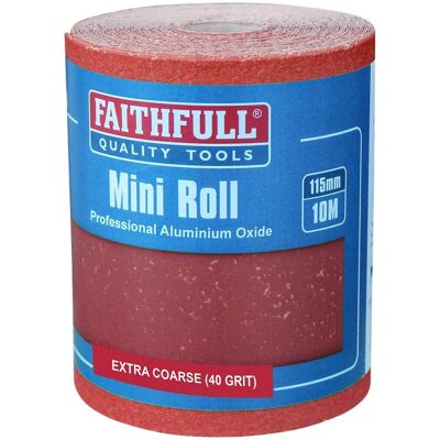 Faithfull FAIAR1040R Aluminium Oxide Sanding Paper Roll Red H/D - Sanding Paper Faithfull FAIAR1040R Aluminium Oxide Sanding Paper Roll Red H/D - Sanding Paper