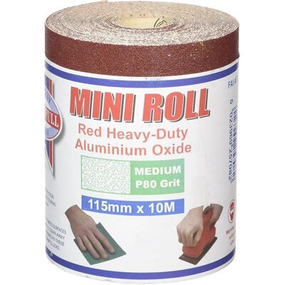 Faithfull FAIAR1080R Aluminium Oxide Sanding Paper Roll Red - Heavy-Duty - Product Type Faithfull FAIAR1080R Aluminium Oxide Sanding Paper Roll Red - Heavy-Duty - Product Type
