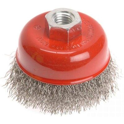 Faithfull Stainless Steel Wire Cup Brush M14 - Wire Diameter 0.3mm - 80mm Faithfull Stainless Steel Wire Cup Brush M14 - Wire Diameter 0.3mm - 80mm