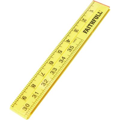 Faithfull FaithfullFOLD Riga Pieghevole Gialla in Plastica ABS 1m - Riga Pieghevole Faithfull FaithfullFOLD Riga Pieghevole Gialla in Plastica ABS 1m - Riga Pieghevole