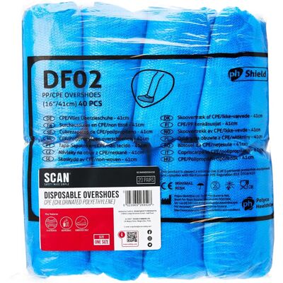 Scan Blue Disposable Overshoes - Disposable Overshoes Scan Blue Disposable Overshoes - Disposable Overshoes