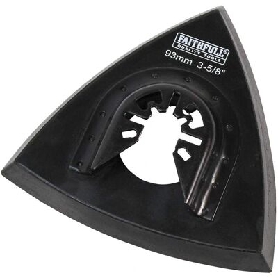 Almohadilla de lijado triangular Faithfull - 93mm - Compatible con multiherramienta Almohadilla de lijado triangular Faithfull - 93mm - Compatible con multiherramienta