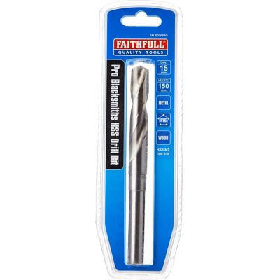 Faithfull Faithfull FAIBD15PRO Blacksmiths M2 HSS Drill Bit 15mm - Drilling Tool Faithfull Faithfull FAIBD15PRO Blacksmiths M2 HSS Drill Bit 15mm - Drilling Tool