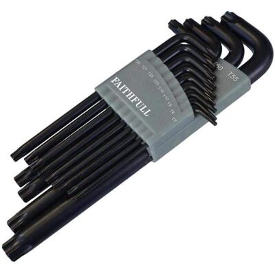 Faithfull Faithfull FAITKS13L Star Long Arm Key Set of 13 - Key Set Faithfull Faithfull FAITKS13L Star Long Arm Key Set of 13 - Key Set