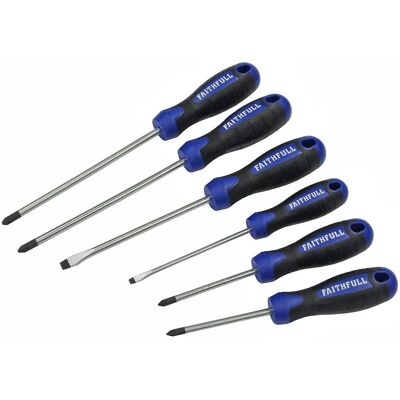 Faithfull Faithfull FAISDSET6PRO Boxed Soft Grip Schraubendreher-Set - 6-teiliges Werkzeugset Faithfull Faithfull FAISDSET6PRO Boxed Soft Grip Schraubendreher-Set - 6-teiliges Werkzeugset