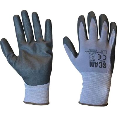 Gants en nitrile micro-mousse respirants Scan - Taille 9 - Publicité Gants en nitrile micro-mousse respirants Scan - Taille 9 - Publicité