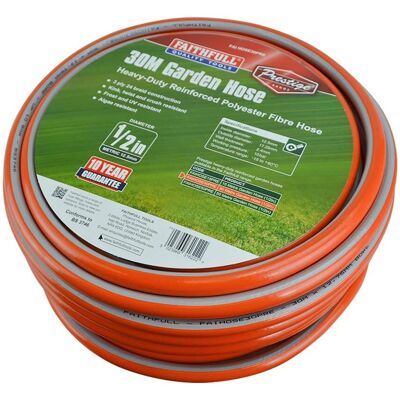 Mangueira de Jardim Resistente Faithfull - 30m, 12,5mm Mangueira de Jardim Resistente Faithfull - 30m, 12,5mm