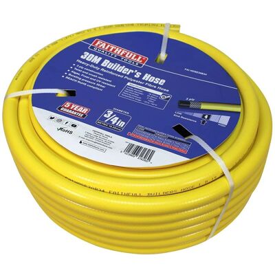 Mangueira reforçada para construção - 30m 19mm - Tipo de mangueira Mangueira reforçada para construção - 30m 19mm - Tipo de mangueira