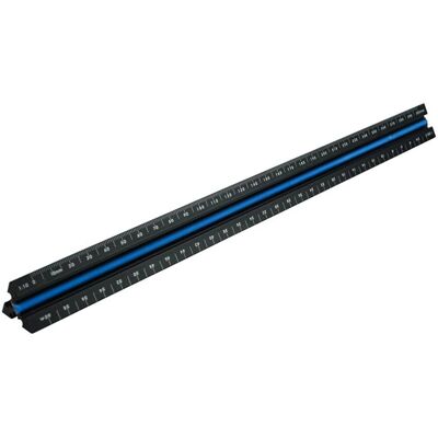 Faithfull Faithfull Prestigioso Regla Tri-Escala Ingeniero Arquitecto Aluminio Negro 300mm Faithfull Faithfull Prestigioso Regla Tri-Escala Ingeniero Arquitecto Aluminio Negro 300mm
