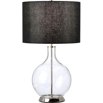 Lampa stołowa Orb Elstead - Nikiel polerowany z czarnym kloszem Lampa stołowa Orb Elstead - Nikiel polerowany z czarnym kloszem