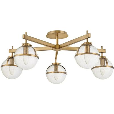 Elstead Hollis 5-flammige Halbrund Deckenlampe, Heritage Messing Elstead Hollis 5-flammige Halbrund Deckenlampe, Heritage Messing