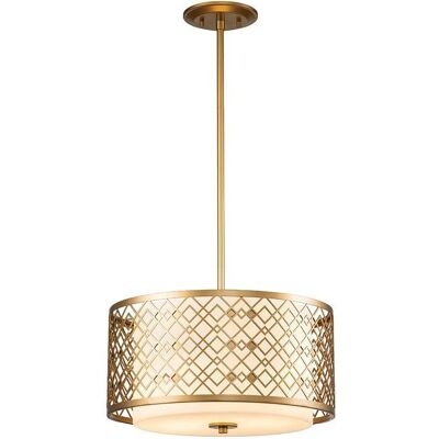 Elstead Ziggy 2-Licht Gold Deckenpendel - Deckenleuchte Elstead Ziggy 2-Licht Gold Deckenpendel - Deckenleuchte
