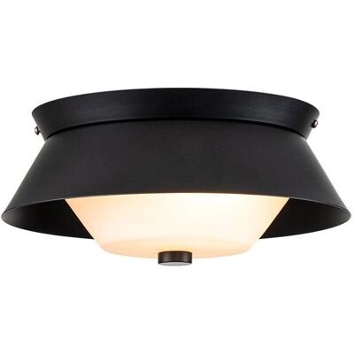 Plafonnier salle de bain Bowtie noir - Luminaire plafond - Publicité Plafonnier salle de bain Bowtie noir - Luminaire plafond - Publicité