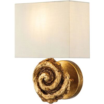 Flambeau Swirl Wall Light - Gold Finish - Wall Lamp Flambeau Swirl Wall Light - Gold Finish - Wall Lamp