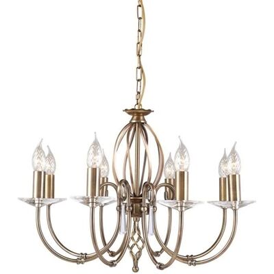 Lampadario Elstead Lighting Aegean 8 Luci - Ottone Invecchiato - E14 Lampadario Elstead Lighting Aegean 8 Luci - Ottone Invecchiato - E14