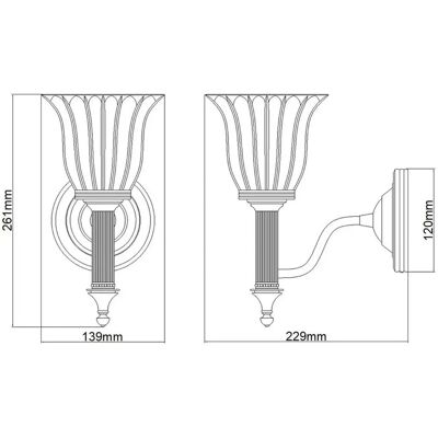 Elstead Lighting Carroll 1 Light Badezimmer Wandlampe - Badezimmer Wandleuchte Elstead Lighting Carroll 1 Light Badezimmer Wandlampe - Badezimmer Wandleuchte