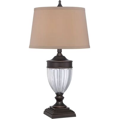 Netlighting Dennison 1 Light Tischlampe Palladian Bronze - Tischlampe Netlighting Dennison 1 Light Tischlampe Palladian Bronze - Tischlampe