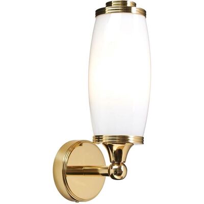 Elstead Lighting Eliot Badezimmer Wandlampe - Poliertes Messing - G9 IP44 Elstead Lighting Eliot Badezimmer Wandlampe - Poliertes Messing - G9 IP44