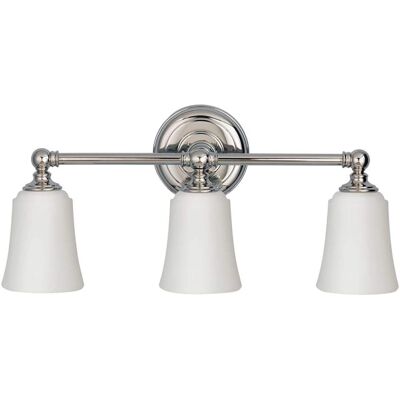 Elstead Huguenot Lake 3 Luce Bagno - Cromo Lucido Elstead Huguenot Lake 3 Luce Bagno - Cromo Lucido