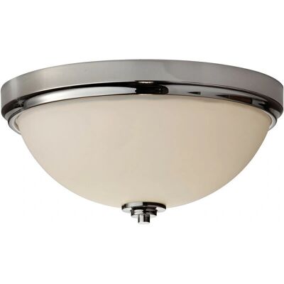 Elstead Malibu 2 Licht Badleuchte - Chrom, IP44, 33.5cm Elstead Malibu 2 Licht Badleuchte - Chrom, IP44, 33.5cm