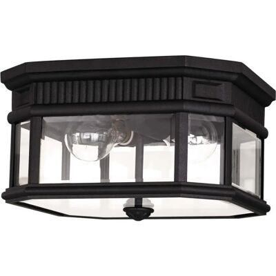Lampada da soffitto esterna a 2 luci Cotswold Lane - Nero Lampada da soffitto esterna a 2 luci Cotswold Lane - Nero