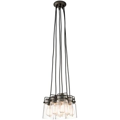 Kichler Brinley 6-Luci Vintage Lampada a sospensione Kichler Brinley 6-Luci Vintage Lampada a sospensione