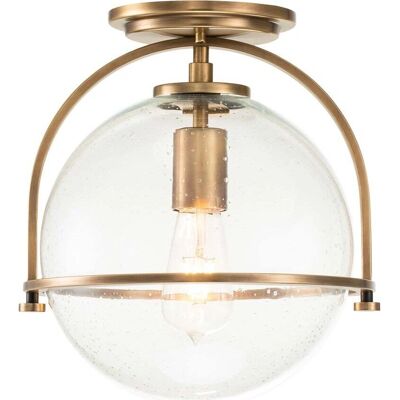 Quintiesse Somerset Heritage Brass Globe Deckenleuchte - 60W Dimmbar Quintiesse Somerset Heritage Brass Globe Deckenleuchte - 60W Dimmbar