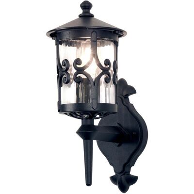 Netlighting Hereford 1 Licht Außenwandleuchte Schwarz - Wandleuchte Netlighting Hereford 1 Licht Außenwandleuchte Schwarz - Wandleuchte
