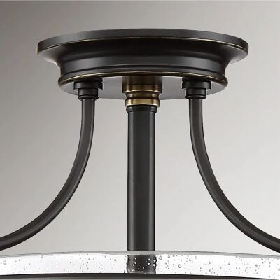 Plafonnier semi-flush Quoizel Griffin - Luminaire de plafond - Publicité Plafonnier semi-flush Quoizel Griffin - Luminaire de plafond - Publicité