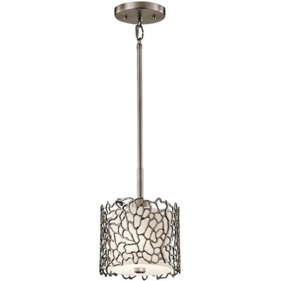 Netlighting Corallo Argento 1 Luce Sospensione - Mini Pendente Netlighting Corallo Argento 1 Luce Sospensione - Mini Pendente