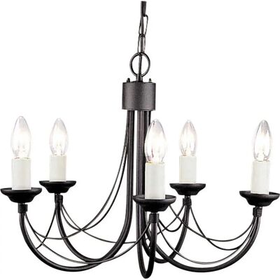Plafoniera Carisbrooke a 5 luci - Stile gotico Plafoniera Carisbrooke a 5 luci - Stile gotico