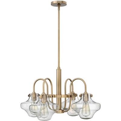 Lampadario Elstead Congress - Vintage, Caramello Spazzolato, E27 - Illuminazione Lampadario Elstead Congress - Vintage, Caramello Spazzolato, E27 - Illuminazione