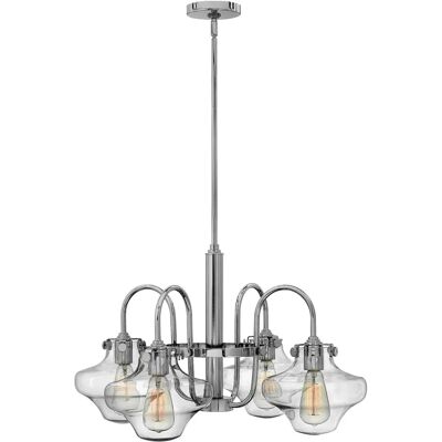 Lustra Multi Bracci Elstead Congress - Vintage Cromo - Lampadario Lustra Multi Bracci Elstead Congress - Vintage Cromo - Lampadario