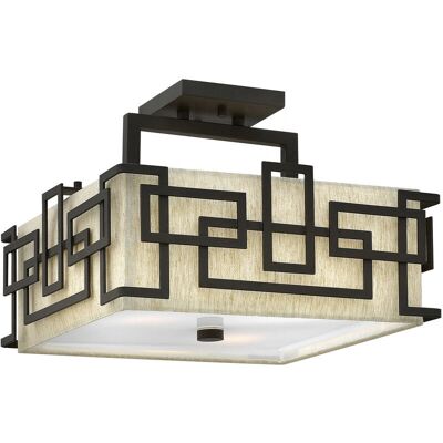 Lampada a Soffitto Lanza, Bronzo Frotto D'olio - Plafoniera Lampada a Soffitto Lanza, Bronzo Frotto D'olio - Plafoniera