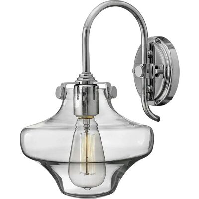 Netlighting Kongress Wandleuchte - Glasschirm - Chrom - E27 - 1 Licht Netlighting Kongress Wandleuchte - Glasschirm - Chrom - E27 - 1 Licht