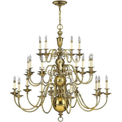 Lampadario a 25 candele Elstead Cambridge - Ottone brunito Lampadario a 25 candele Elstead Cambridge - Ottone brunito