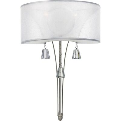 Netlighting Mime 2 Applique - Interno, Nichel Spazzolato, E14 Netlighting Mime 2 Applique - Interno, Nichel Spazzolato, E14